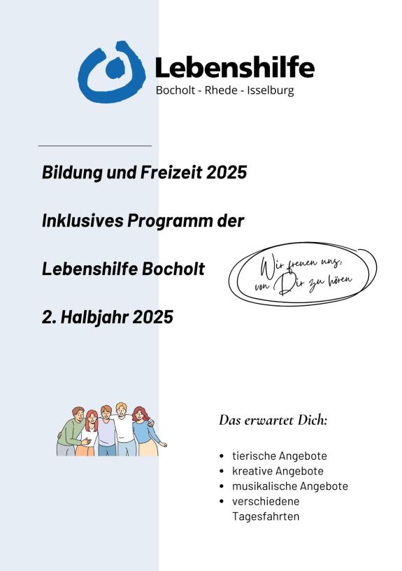 Lebenshilfe Bocholt präsentiert neues Freizeitprogramm 2025