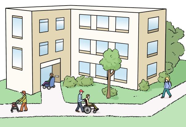 In Wohnstätten leben Menschen mit Behinderung zusammen.