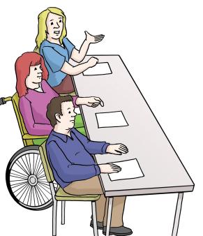 Menschen mit Behinderung können Mitglied werden.