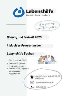 Lebenshilfe Bocholt präsentiert neues Freizeitprogramm  2025