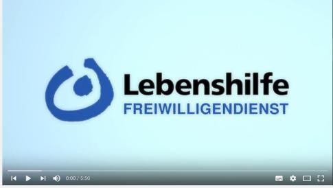 YouTube Video Lebenshilfe Freiwilligendienste